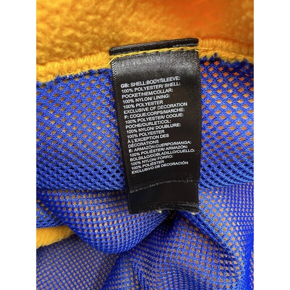 NWT Mens The North Face COLOR BLOCK Full Zip‎ Soft Fleece Jacket RARE - Gold - Picture 3 of 6